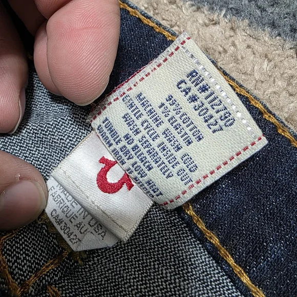 Vintage True Religion Ricky T bootcut Flare Size 30 Made in USA - Picture 7 of 16